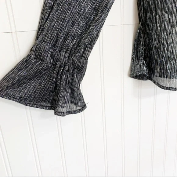 Banana Republic Metallic Ruched Long Sleeve Top - Picture 3 of 5